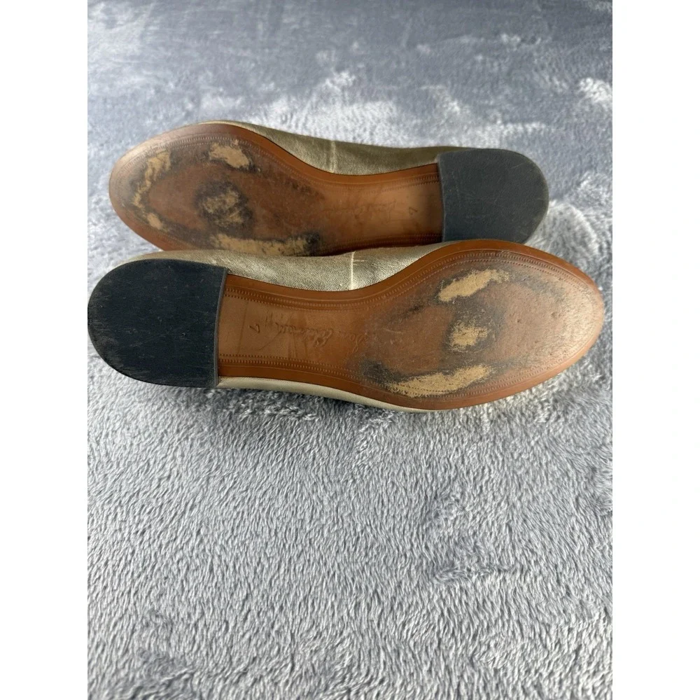 Sam Edelman Women's 7 Jordy Loafer Molten Gold Leather‎ Flats Glam Designer